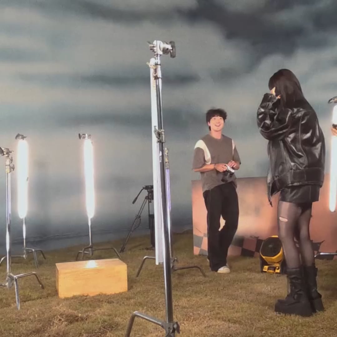 250905 James Choe Instagram Update with aespa - Moments on set 'Rich Man'