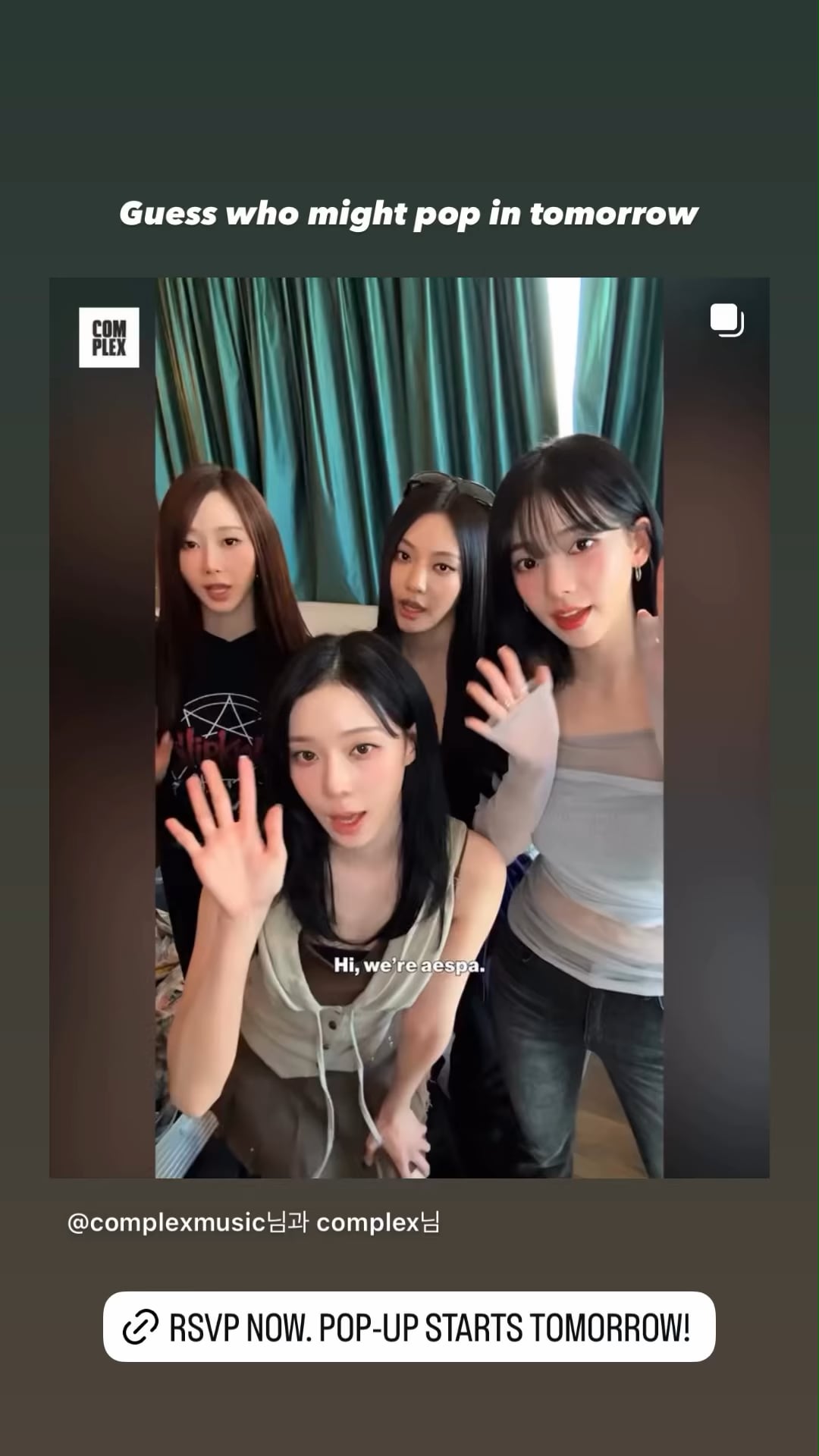 250916 aespa has been hinted to appear at the 'Rich Man' POP-UP in LA