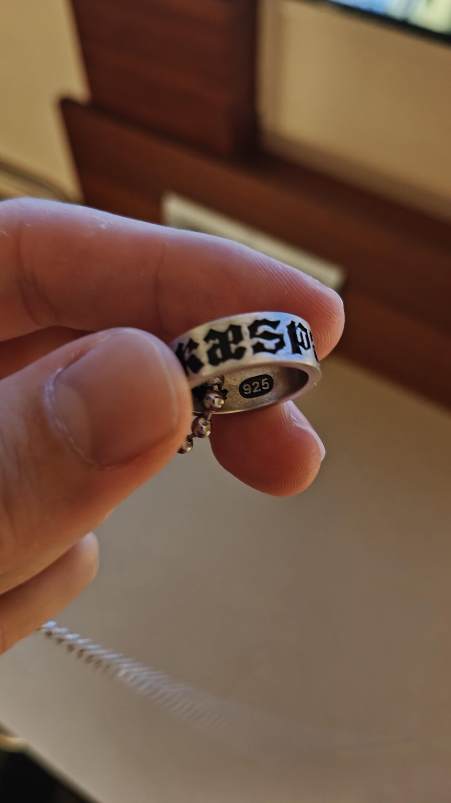 Bought this aespa dirty work ring and noticed a 925 engraved on the inside. Is it some sort of limited edition or is there a meaning behind that number?