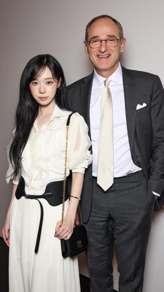 250912 Polo Ralph Lauren Instagram Story Update with Winter (with Ralph Lauren's CEO Patrice Louvet)