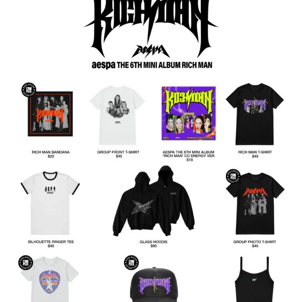 250916 aespa - The 6th Mini Album 'Rich Man' POP-UP @ COMPLEX LA (Merch Preview)