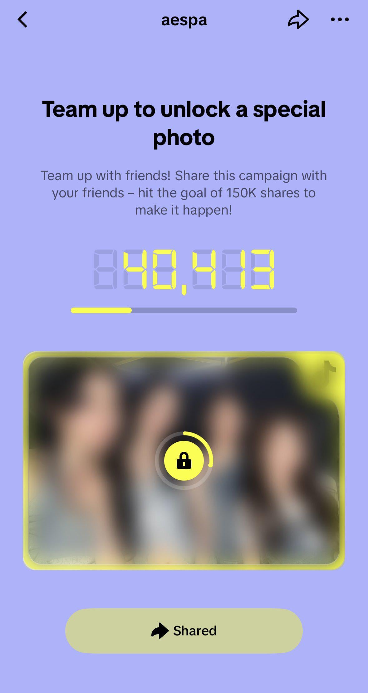 250910 aespa Twitter Update - Team up to unlock aespa’s surprise gift on TikTok!