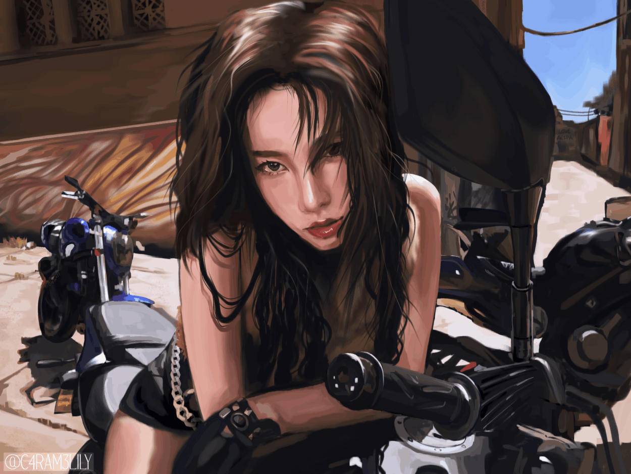 drawing of Karina by me