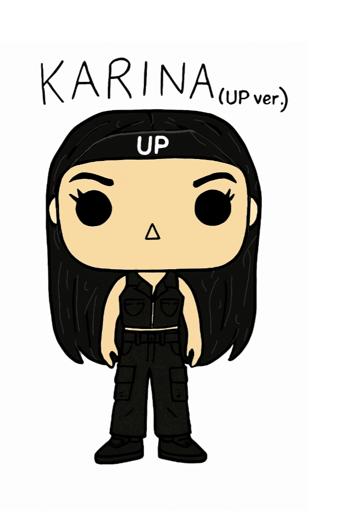 Karina funko pop idea, made by me [OC]