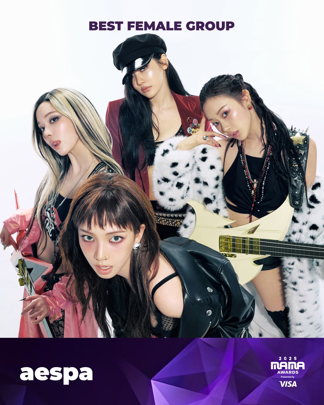 251016 aespa has been nominated for 4 awards, Karina & Giselle nominated for 1 award each @ 2025 MAMA AWARDS (+ Fans' Choice Voting Open)