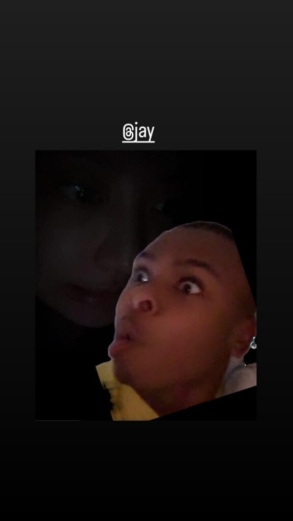251027 Ningning Instagram Story Update with Producer Jay Versace