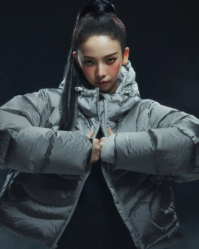 251017 Karina for Nike Swoosh Puffer