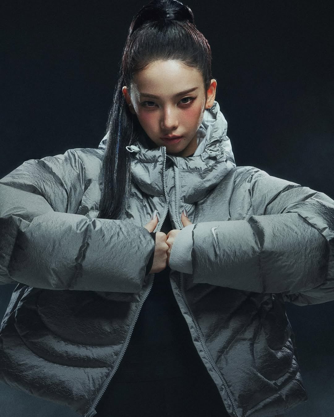 251017 Karina for Nike Swoosh Puffer