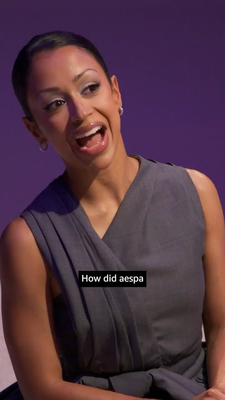 251117 Amazon Music TikTok Update with aespa - alexa is deep in her MY era 🩵