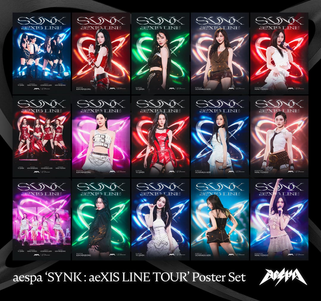 aespa 'SYNK : aeXIS LINE TOUR' Full Poster Set