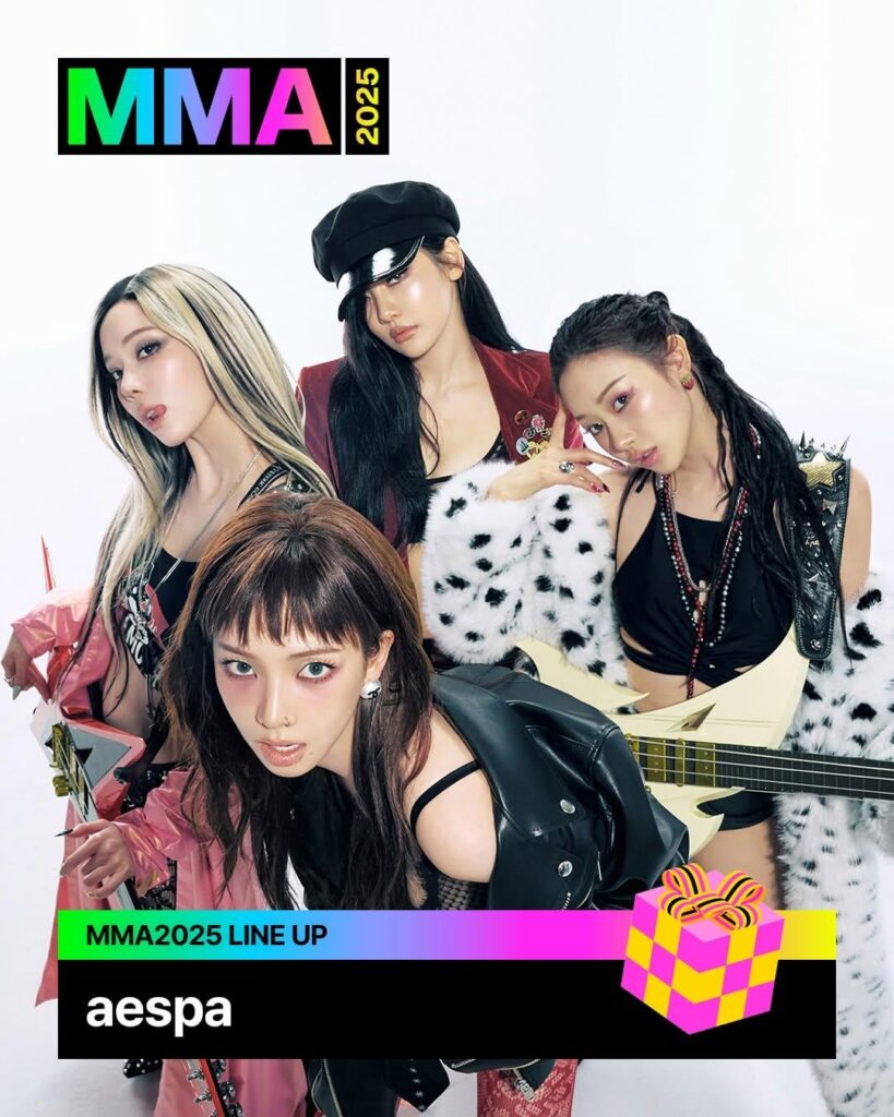 251119 aespa announced as part of the 5th lineup for the Melon Music Awards 2025 on December 20, 2025 @ Gocheok Sky Dome, Seoul.