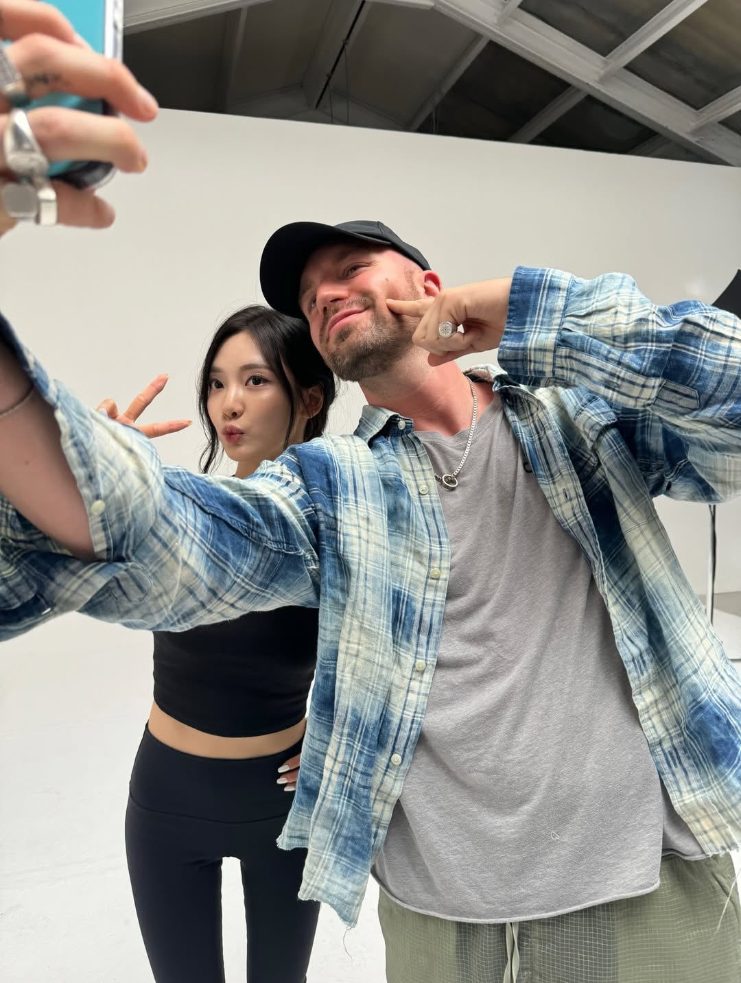 251127 Bobby Whigham Instagram Update with Ningning (ALO Creative Director)