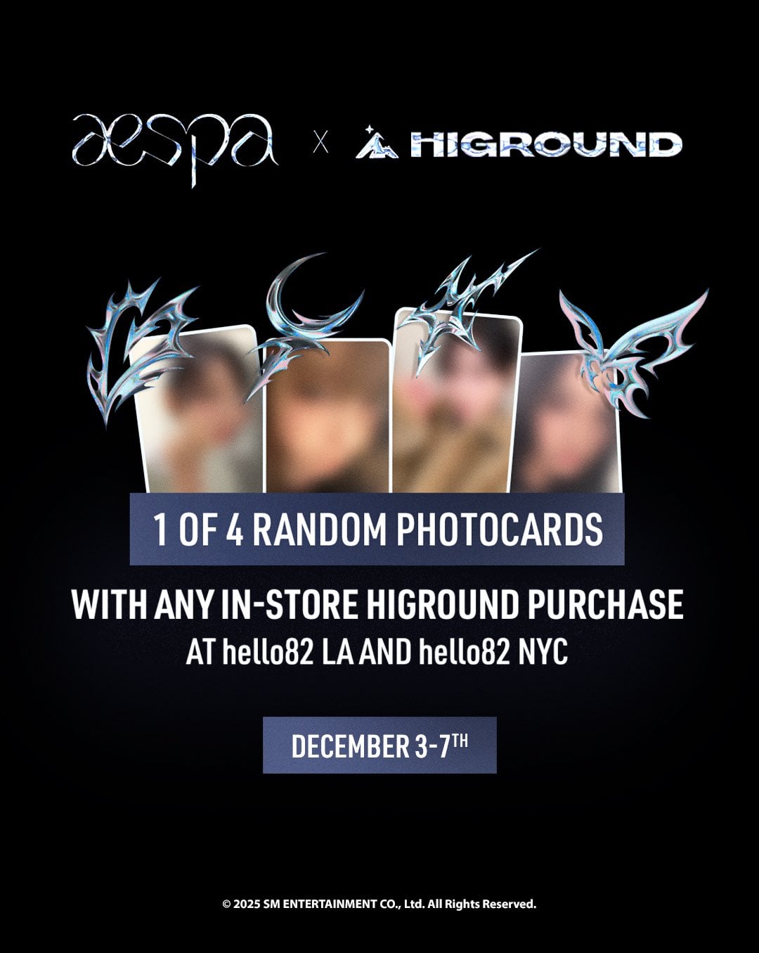 251121 aespa - In-Store HIGROUND Purchase Photocard Event @ hello82 LA & NYC