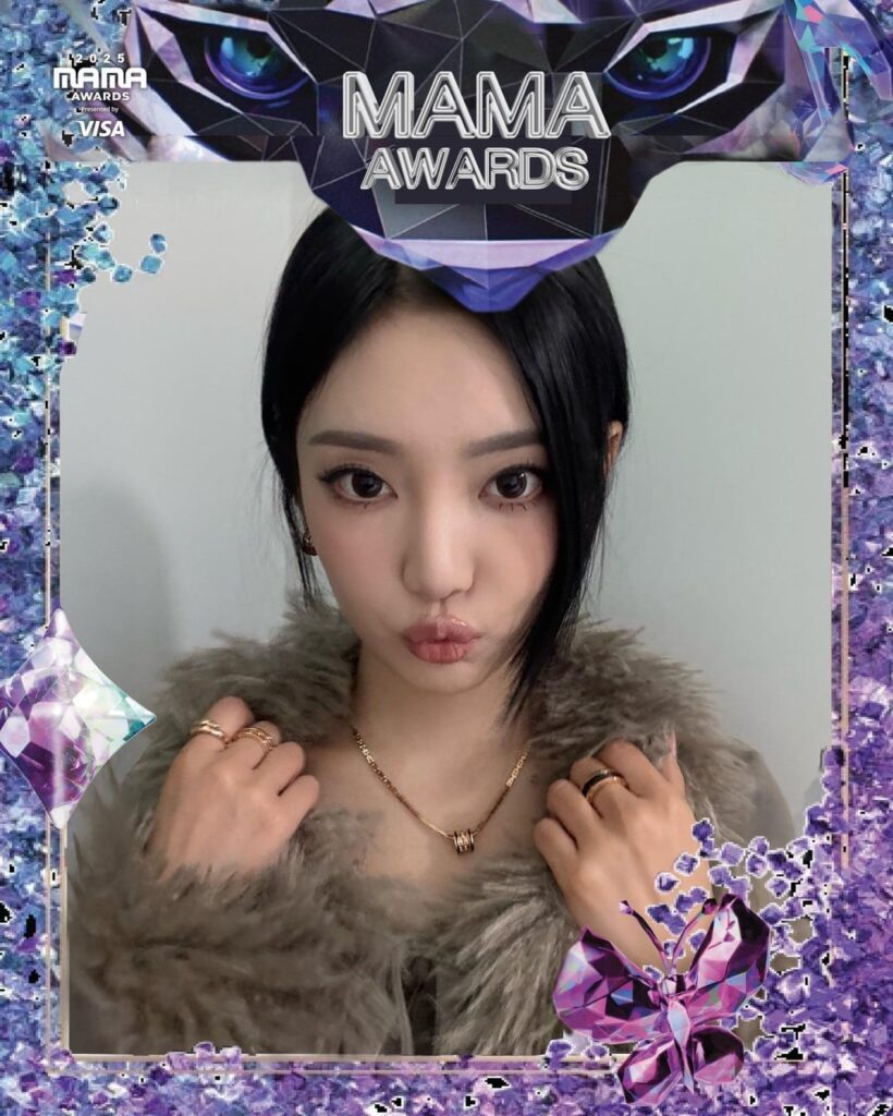 251126 MAMA AWARDS Twitter Update With aespa - 2025 MAMA AWARDS UH-HEUNG FRAME AWARDS SELFIE REVEAL
