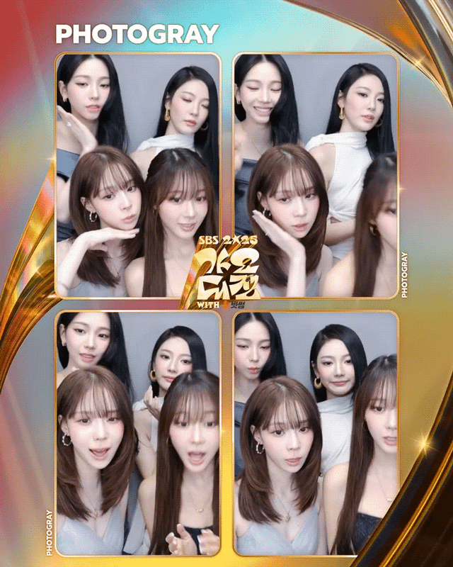 251226 SBSNOW Twitter Update with aespa - 2025 SBS Gayo Daejeon 4-CUTS PHOTOS