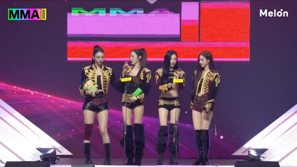 251220 aespa wins 'Global Artist' at 2025 Melon Music Awards