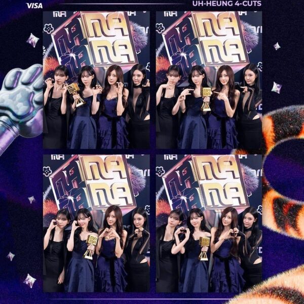 251209 MAMA AWARDS Twitter Update With aespa - 2025 MAMA AWARDS UH-HEUNG 4-CUTS Photos