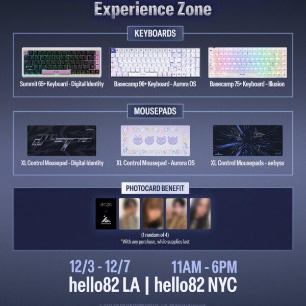 251203 aespa x HIGROUND - Experience Zone & Photocard Event @ hello82 LA & NYC