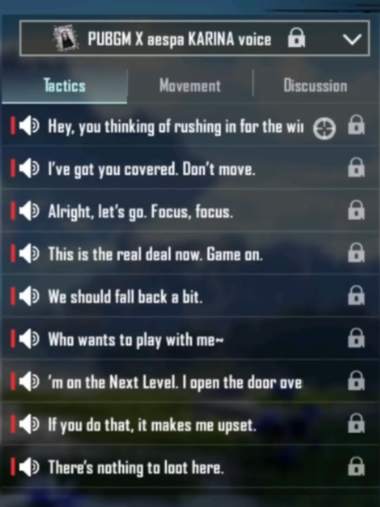 260115 aespa - PUBG Mobile (Voice Card)