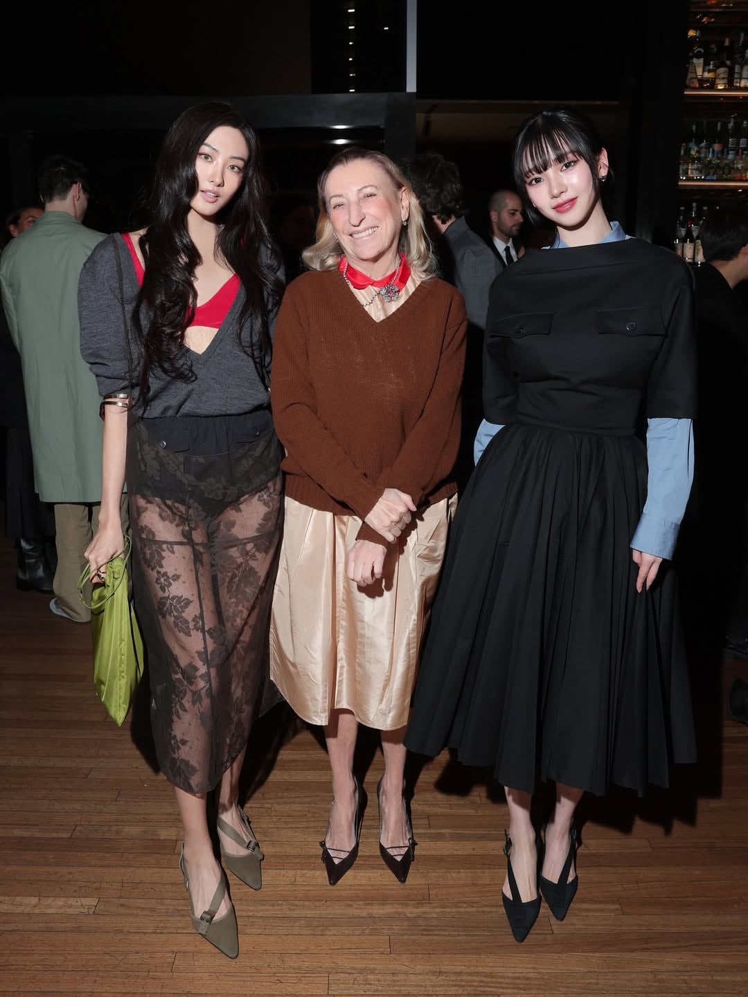 260119 L’OFFICIEL SINGAPORE Instagram Update with Karina @ Prada FW26 Menswear Post-Show Dinner (with MEOVV Gawon & Miuccia Prada)