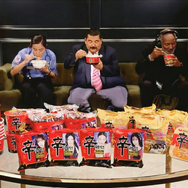260128 Nongshim Shin Ramyun, recently promoted globally through a tie-in campaign with girl group aespa, appeared in a product placement on ABC’s “Jimmy Kimmel Live!” this week.