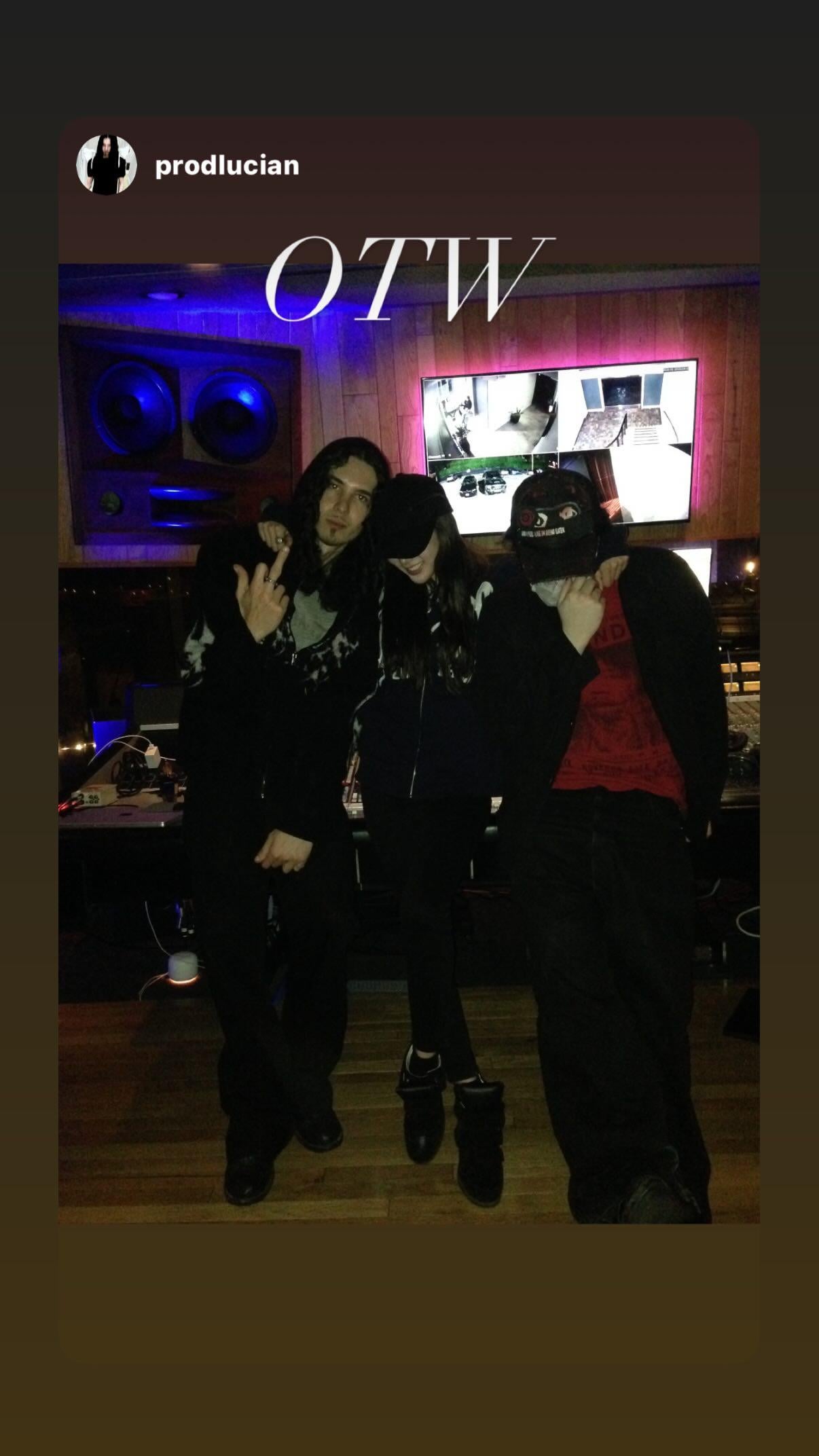 260121 Giselle Instagram Story Update with Lucian & Nick Spiders