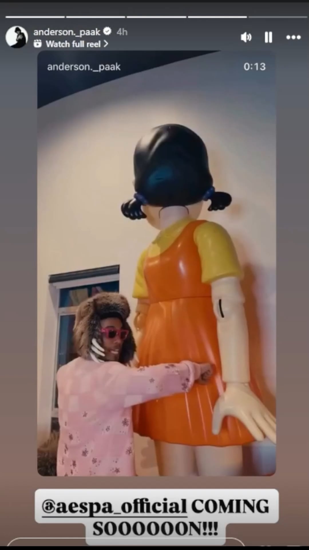 260223 Anderson .Paak teases a Dem Jointz produced track in collaboration with aespa