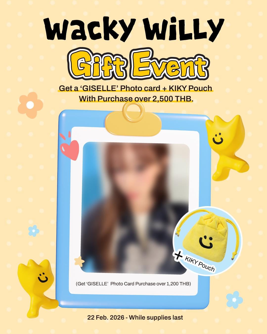260223 Giselle - Wacky WiLLy Photocard & Gift Event in Bangkok