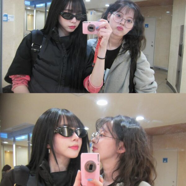 260218 Han Sua Instagram Update with Karina & ITZY Ryujin