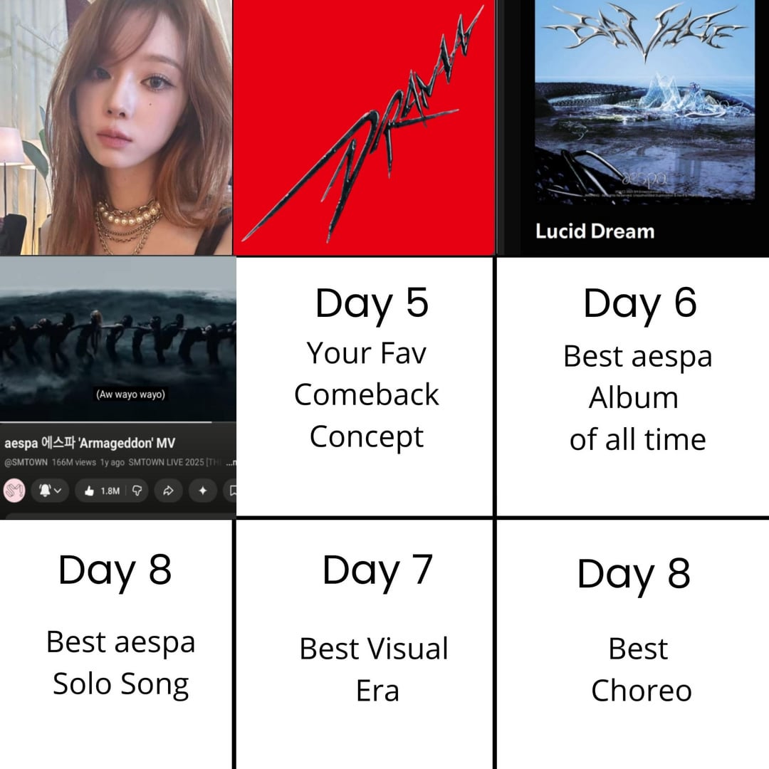 Day 5: your fav aespa comeback concept