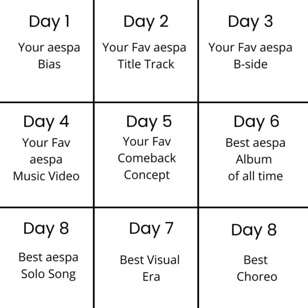 Day 1 : Your bias in aespa