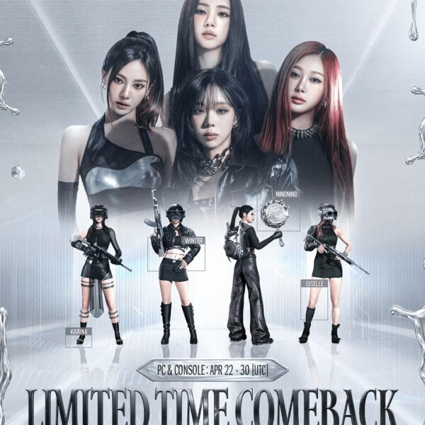 260419 aespa - PUBG: BATTLEGROUNDS (Limited Time Comeback Announcement Poster