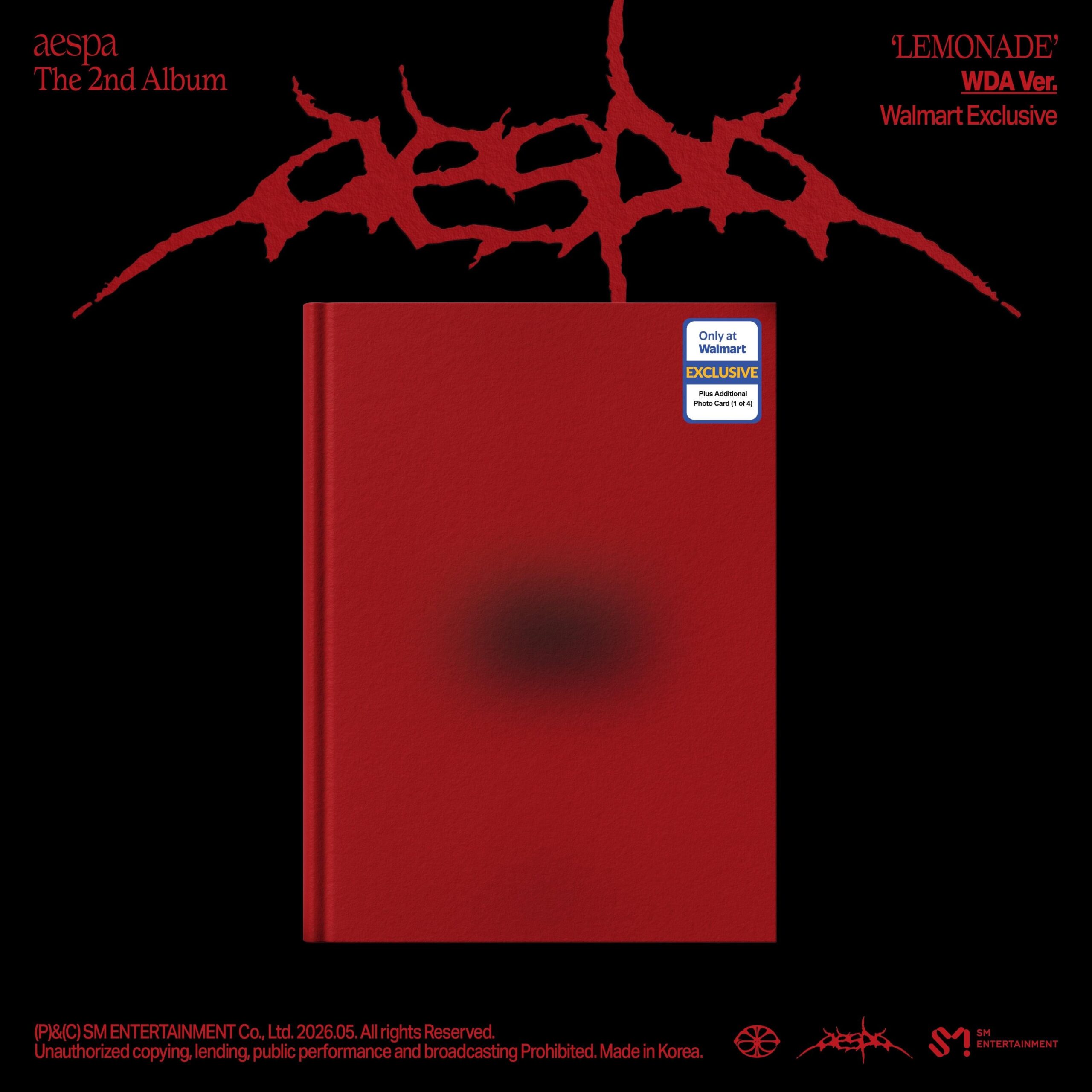 260423 aespa - The 2nd Album: LEMONADE (Walmart, Target, Barnes & Noble, Kpop Nara & Official Store Exclusives Pre-Order Links)