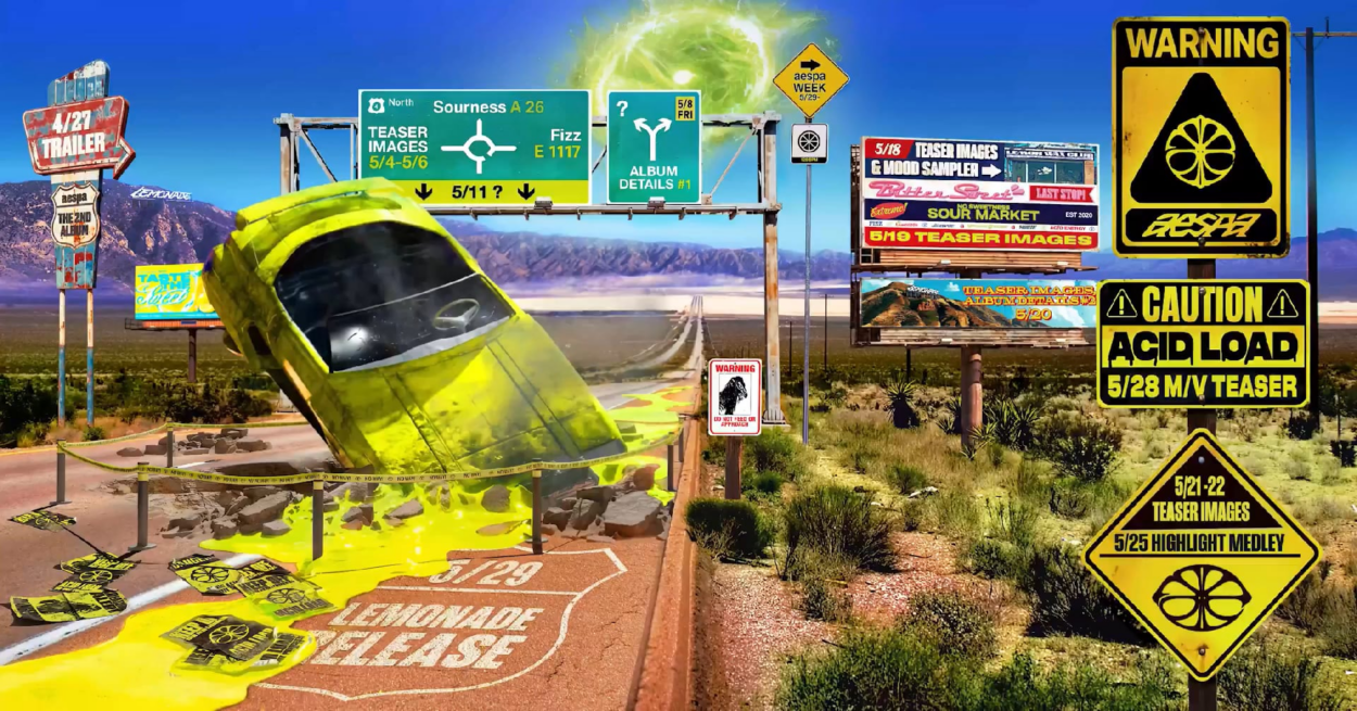 260421 aespa - The 2nd Album: LEMONADE (Schedule Poster)