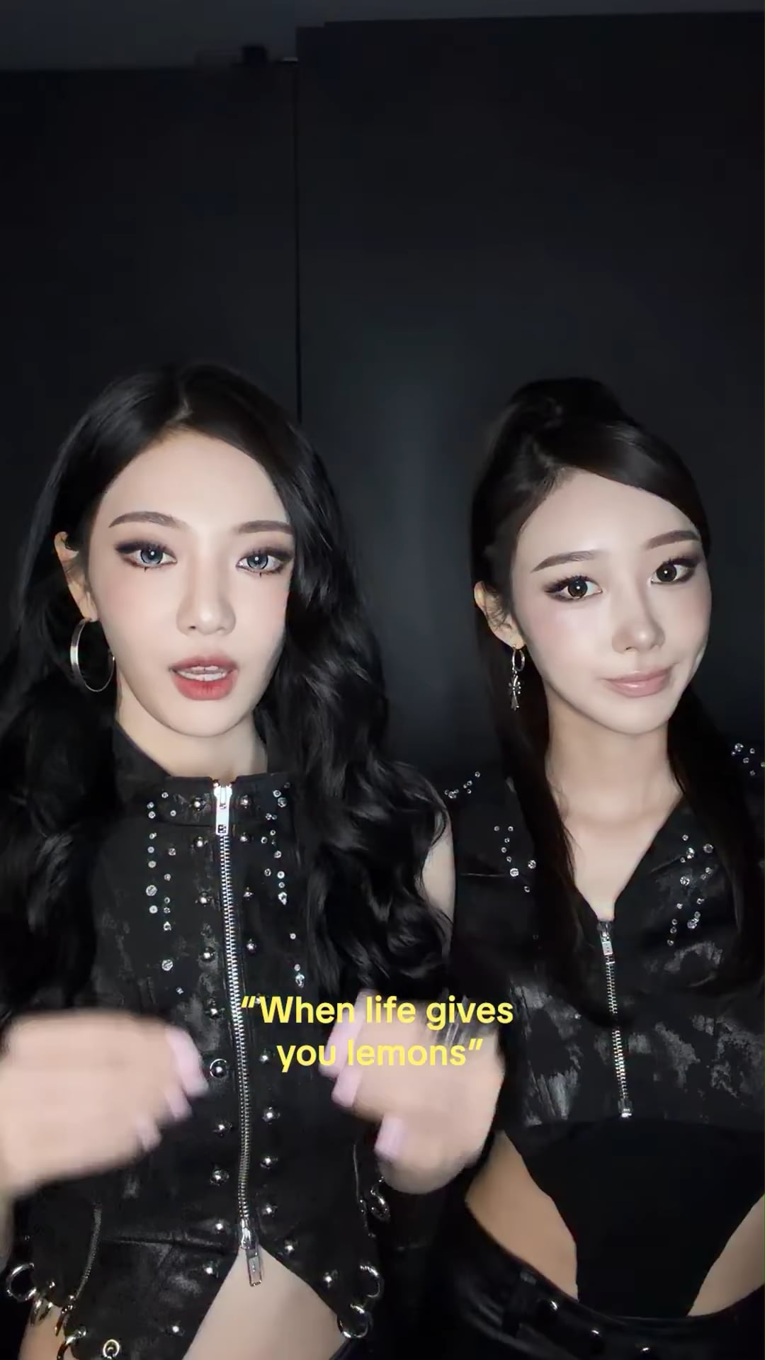 260429 aespa TikTok Update with Ningning & Giselle - When life gives you lemons…