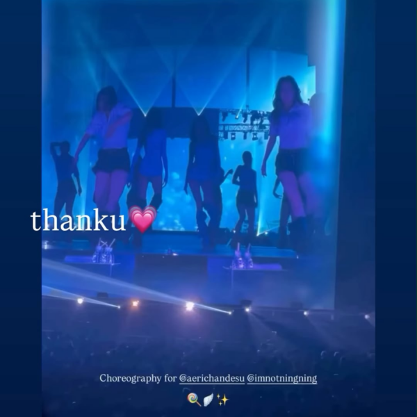 260413 Giselle Instagram Story Update with Harimu 'LOLLIPOP' Choreographer