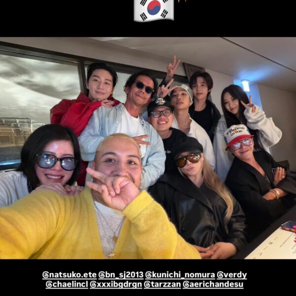 260424 Paulo Calle Instagram Story Update with Giselle (with G-DRAGON, CL, RIIZE Shotaro, AllDay Project TARZZAN, Park Seojoon, Nomura Kunichi, Verdy & Shoji Natsuko)