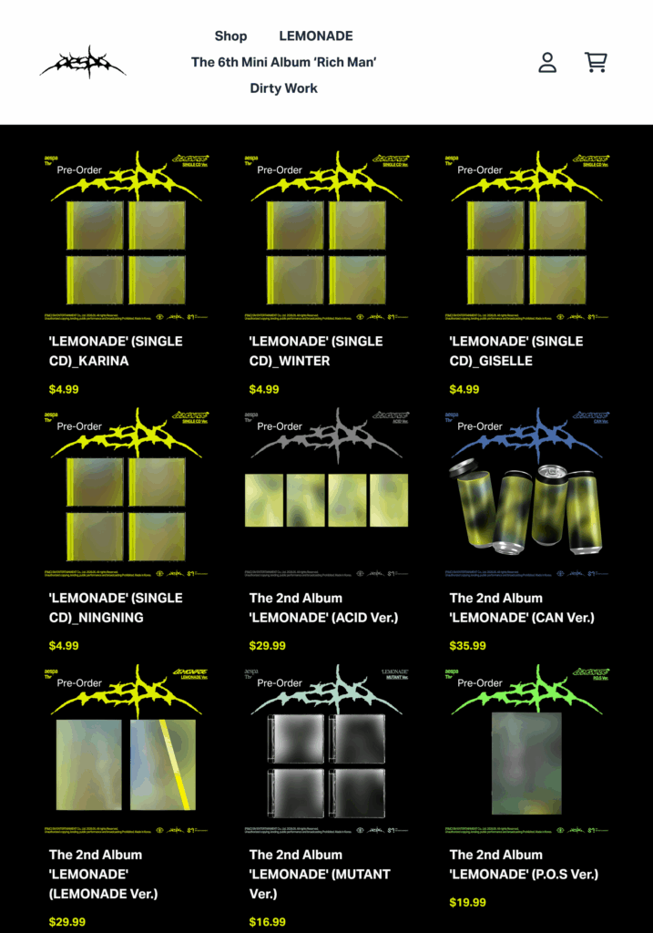 260420 The 2nd Album: LEMONADE (US Exclusives Pre-Orders)
