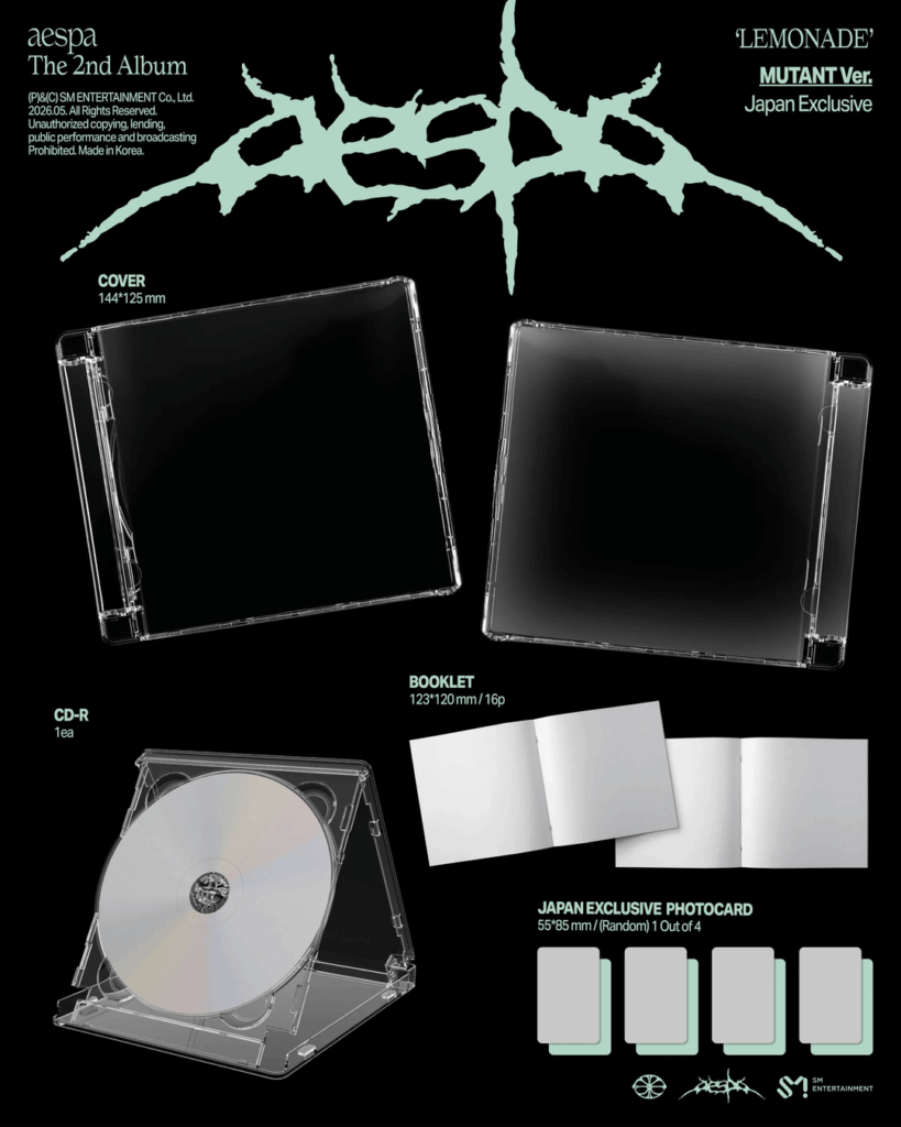 260422 aespa - The 2nd Album: LEMONADE (JAPAN Exclusives Pre-Order at Tokyo Dome + Meet & Greet Event)