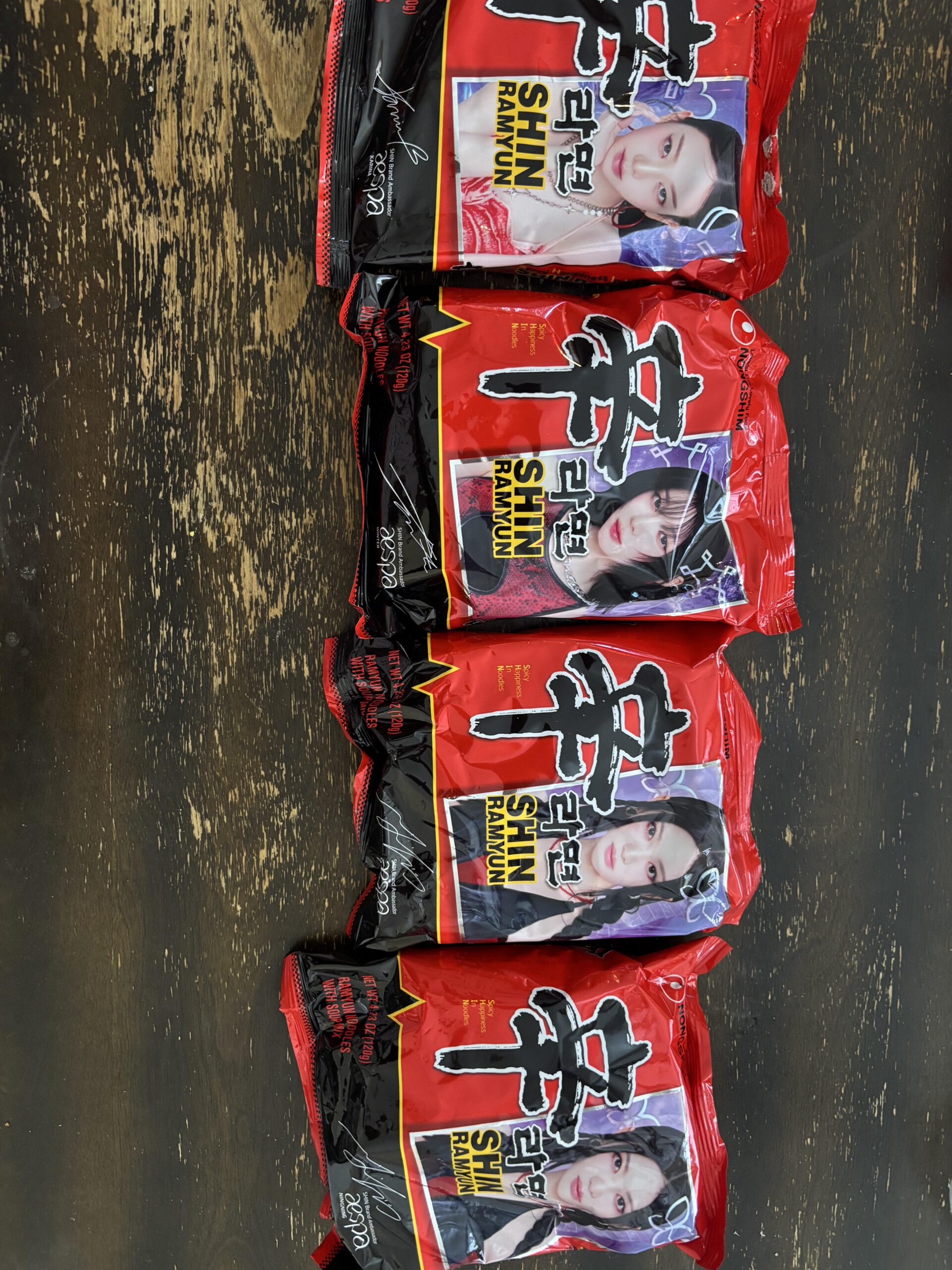 No Giselle in Shin Ramen Pack