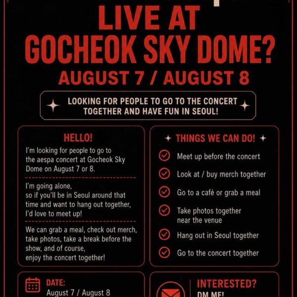 aespa concert, Gocheok Sky Dome, Seoul