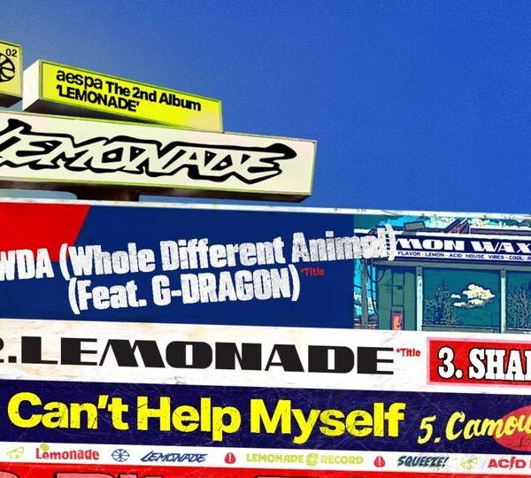 260520 aespa's 'The 2nd Album: LEMONADE' Songs Description: 'LEMONADE (feat. Becky G)' and 'Switchblade (Feat. Ty Dolla $ign)'