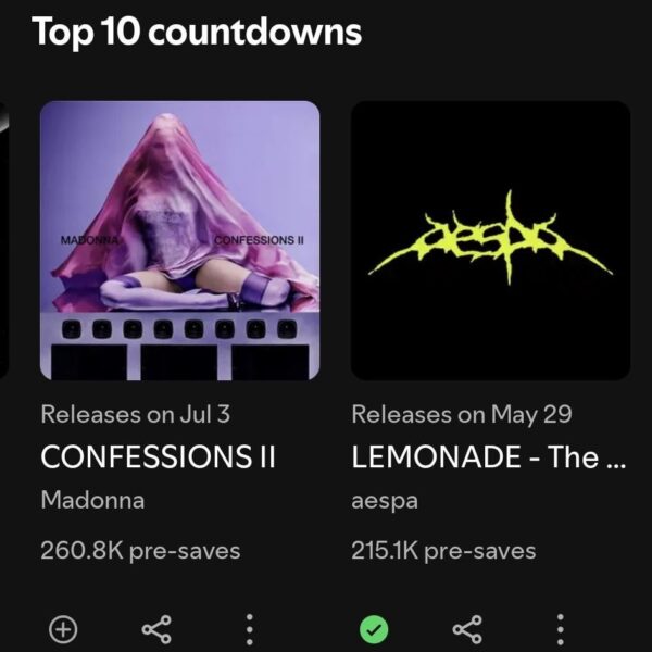 Congratulations to Lemonade for entering the Spotify Top 10 countdowns chart!