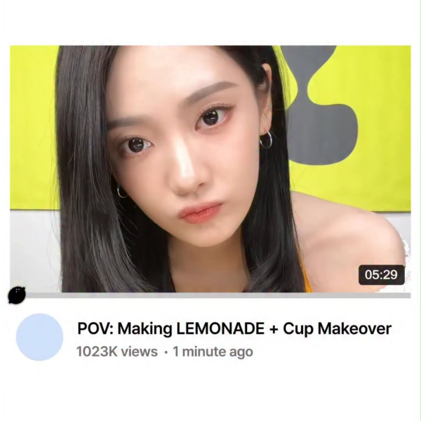 260526 aespa TikTok Update with Ningning - LEMONADE Recipe¹｜POV: Making LEMONADE + Cup Makeover