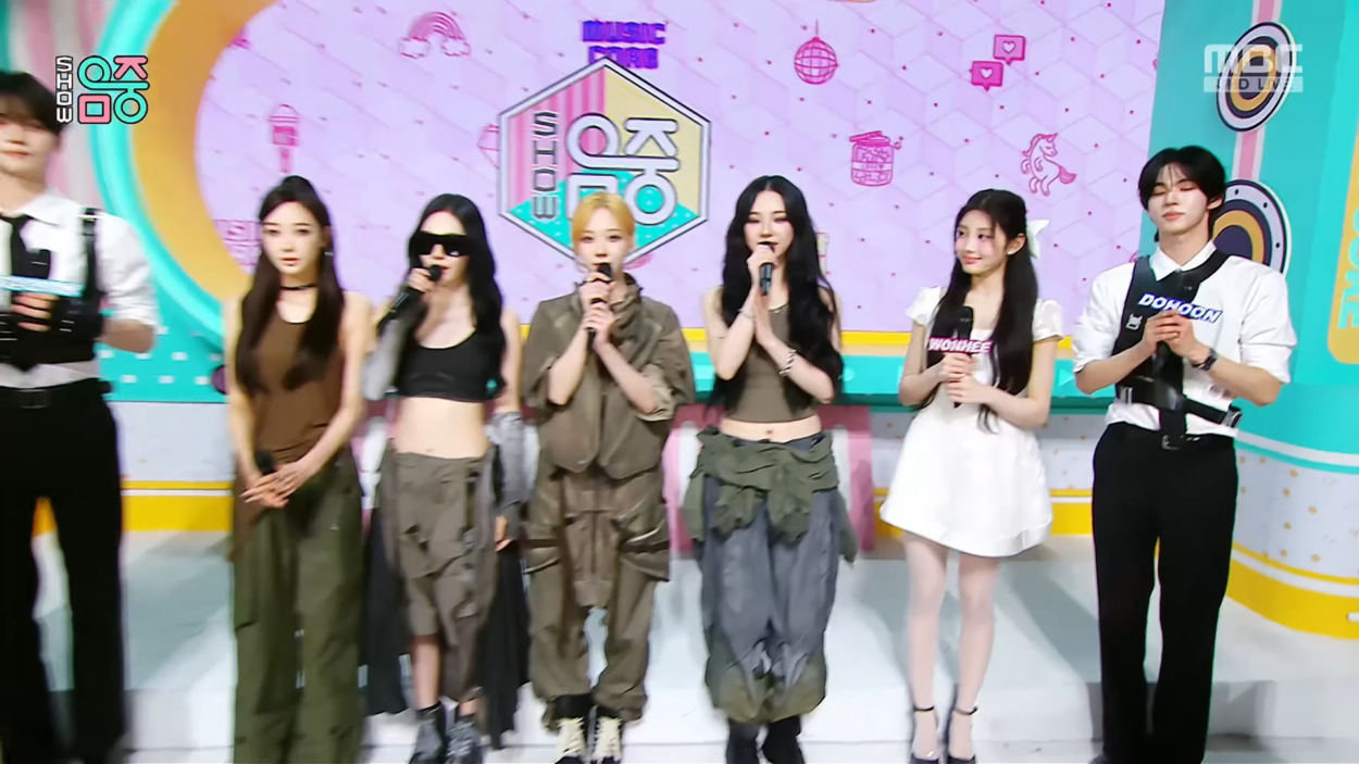 260516 aespa - Interview (with MCs ILLIT Wonhee, TWS Dohoon & Kim Gyuvin) @ MBC Show! Music Core