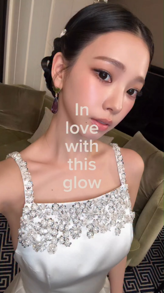 260505 aespa TikTok Update with Karina - In love with this glow