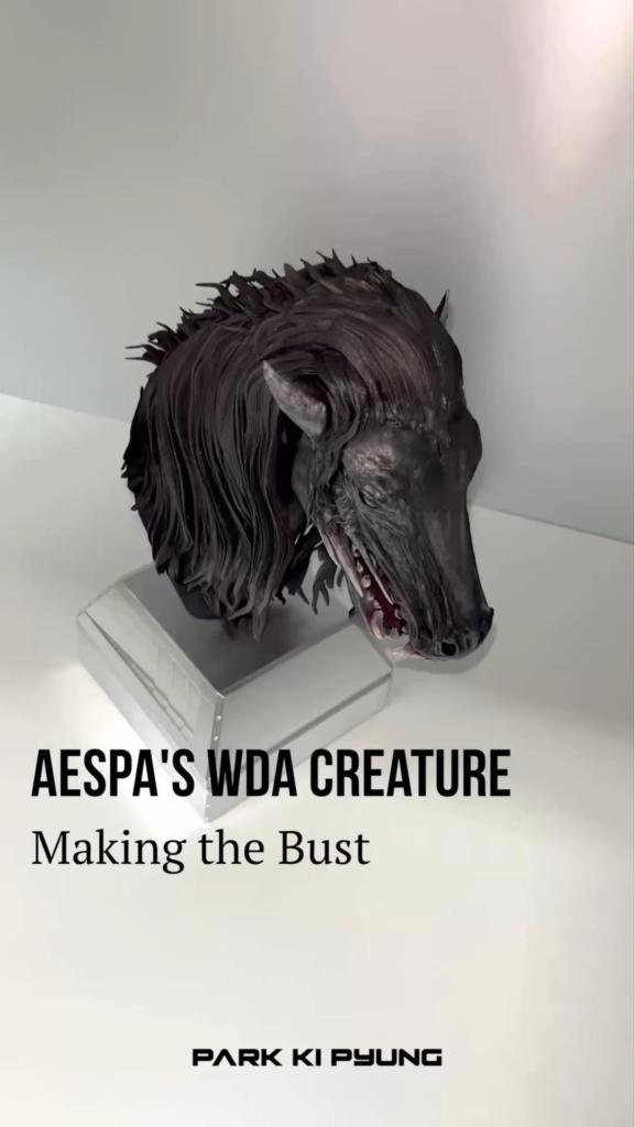 260519 aespa - WDA (Whole Different Animal): The Creature Bust Making (via Park Ki Pyung)