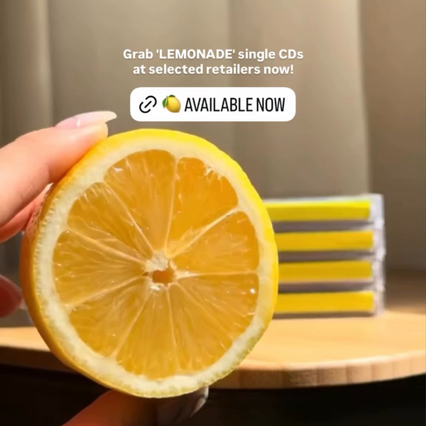 260504 aespa Instagram Story Update - Serving these fresh like 'LEMONADE'. Grab 'LEMONADE' single CDs at selected retailers now!