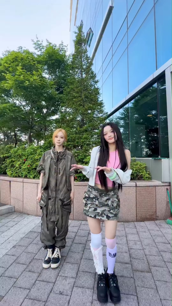 260517 ILLIT TikTok Update with Winter & IROHA - It’s @imwinter 🩵❄️☃️
