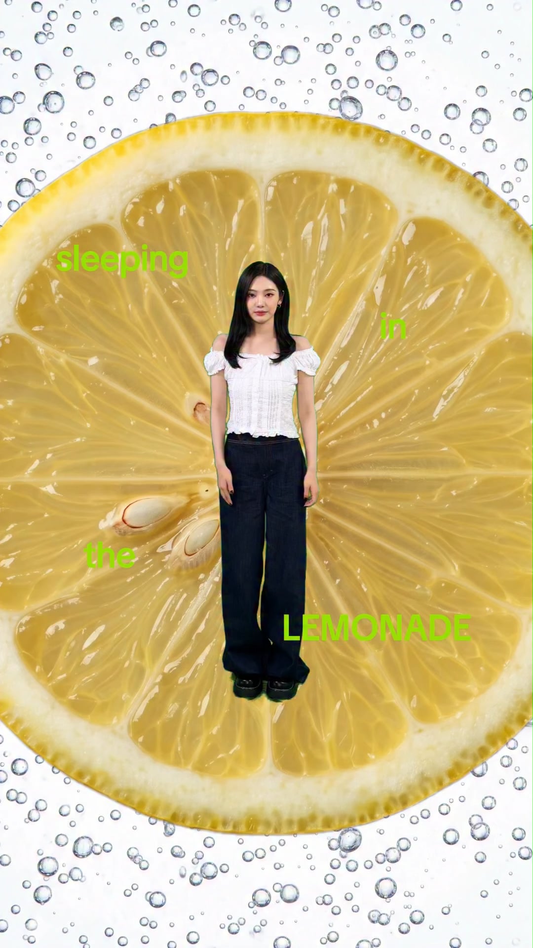 260527 aespa TikTok Update with Ningning - sleep in the LEMONADE 😴